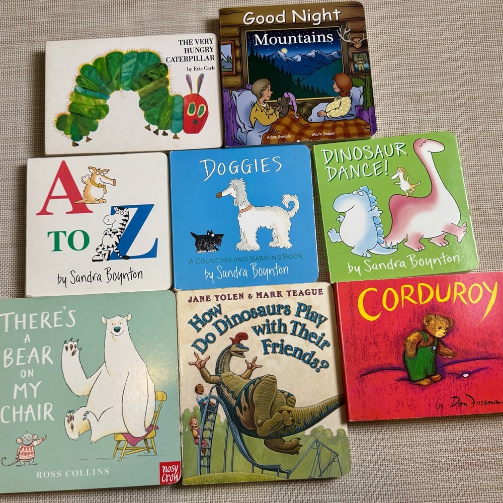 Assorted Kids Board Books Bundle - Colorful Characters Collection